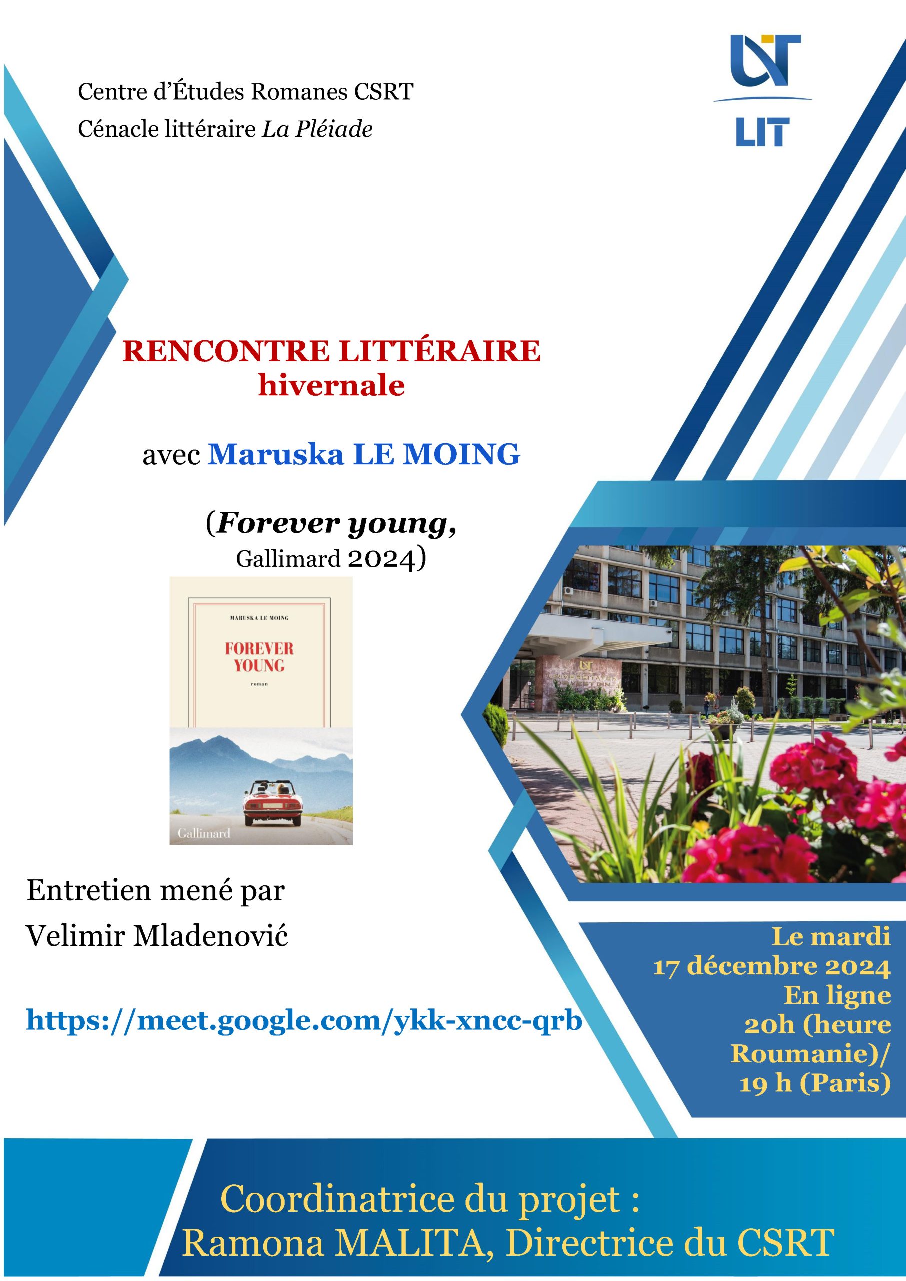 RENCONTRE LITTÉRAIRE hivernale avec Maruska LE MOING